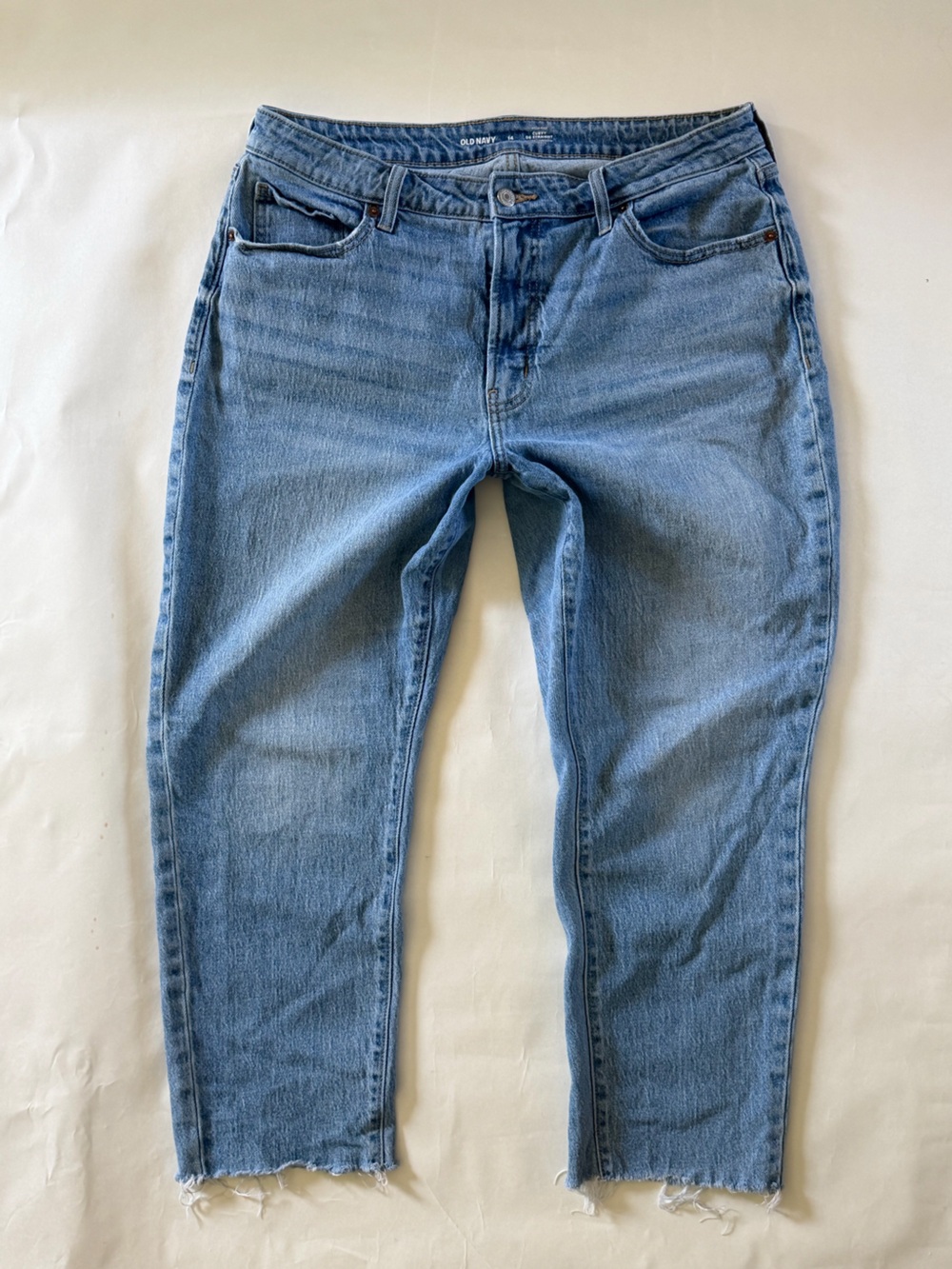 Old Navy Light Blue Curvy High-Rise Straight Jeans